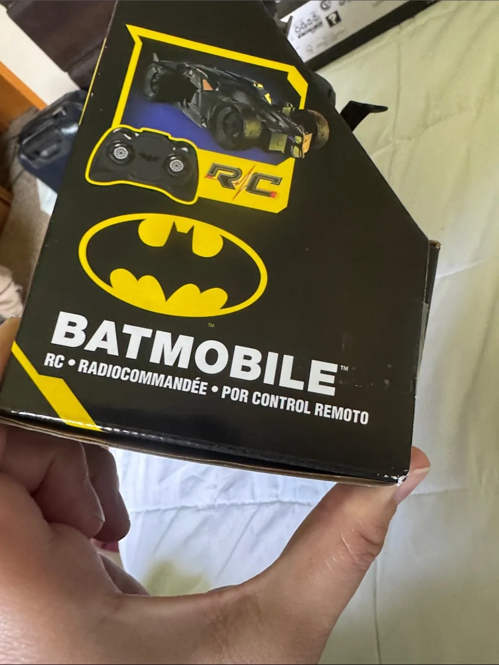 DC Black and Yellow Remote Control Batmobile with Batman Figure